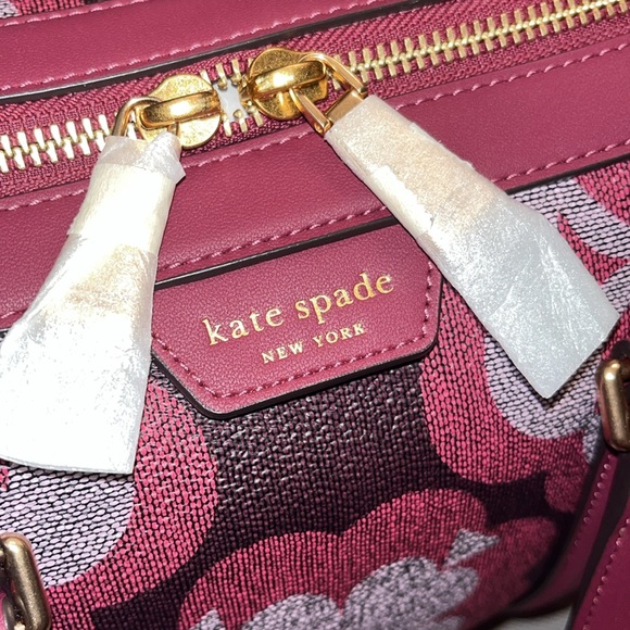 kate spade NWT $358 MSRP Spade Flower Monogram Eleanor Medium Satchel - Picture 13 of 17